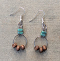double stack brown beads