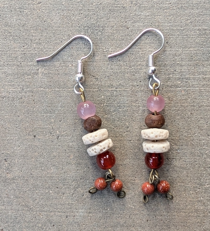 pink pastel danglers